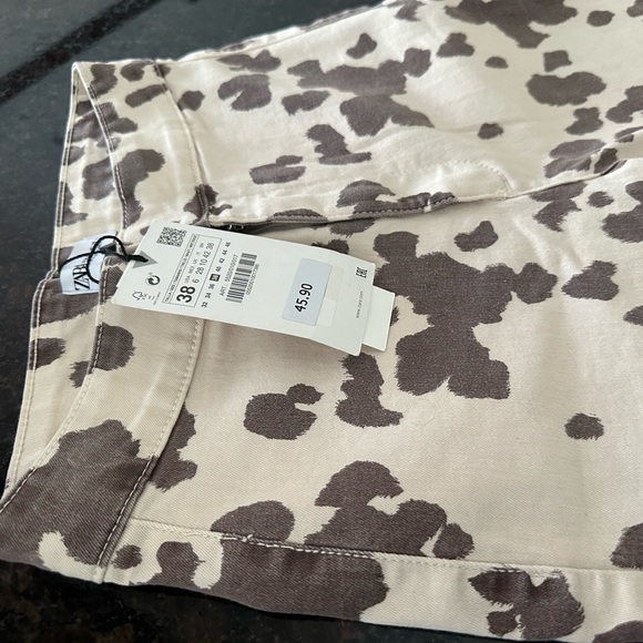 ZARA Cow Flared Skinny Jeans (US 6) 🐄 NWT - Picture 11 of 12